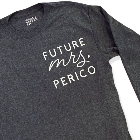 NWT Wool + Pepper Co. CUSTOM FUTURE MRS. Long Sleeve Tee - Picture 2 of 2